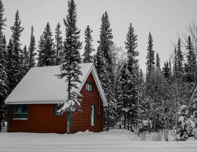 Cottage at Castaways 3 bedroom snowy in the woods