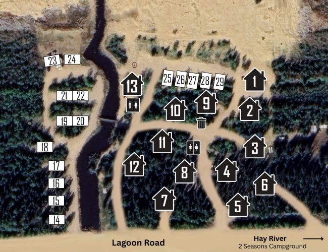 Castaways Location - Campground Map